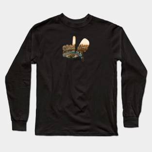 Medium LA Hands, Dodger Stadium Long Sleeve T-Shirt